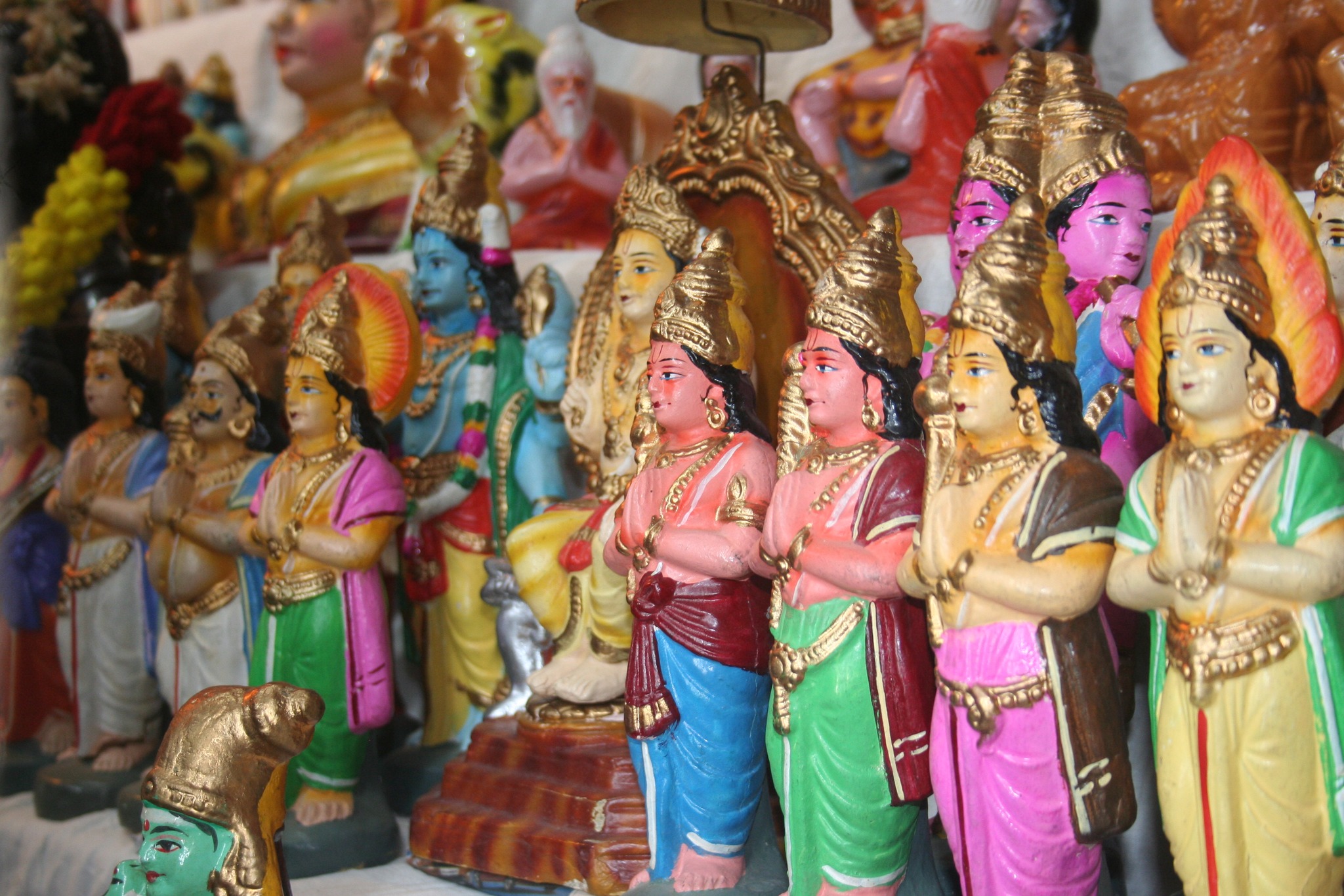 SreeMadam Sri Bala Peedam Derisanamcope Navarathri Maha Utsav Navarathri Golu (Arrangement of Sacred Idols) In Conjunction with Navarathri Maha Utsav at SreeMadam Sri Bala Peedam Derisanamcope