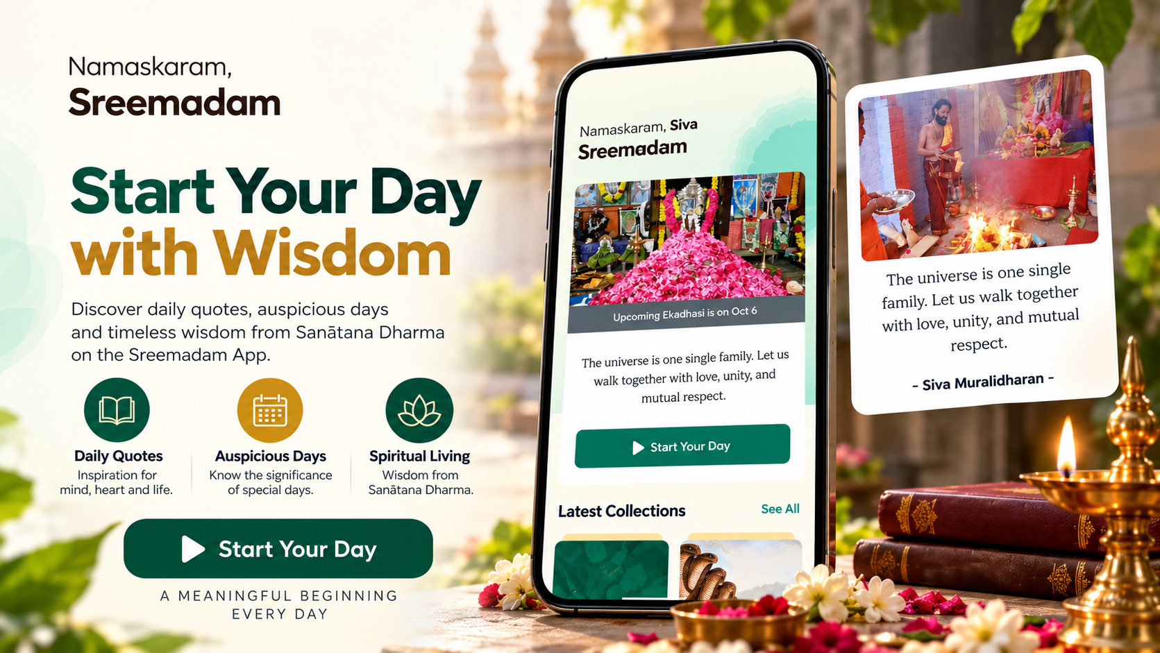 Start Your Day with Wisdom: A Daily Journey with Sreemadam